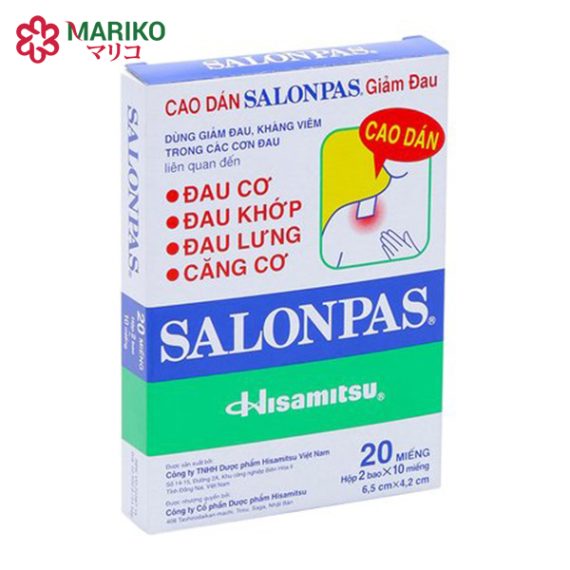 Salonpas - Cao dán giảm đau & kháng viêm trong các cơn đau