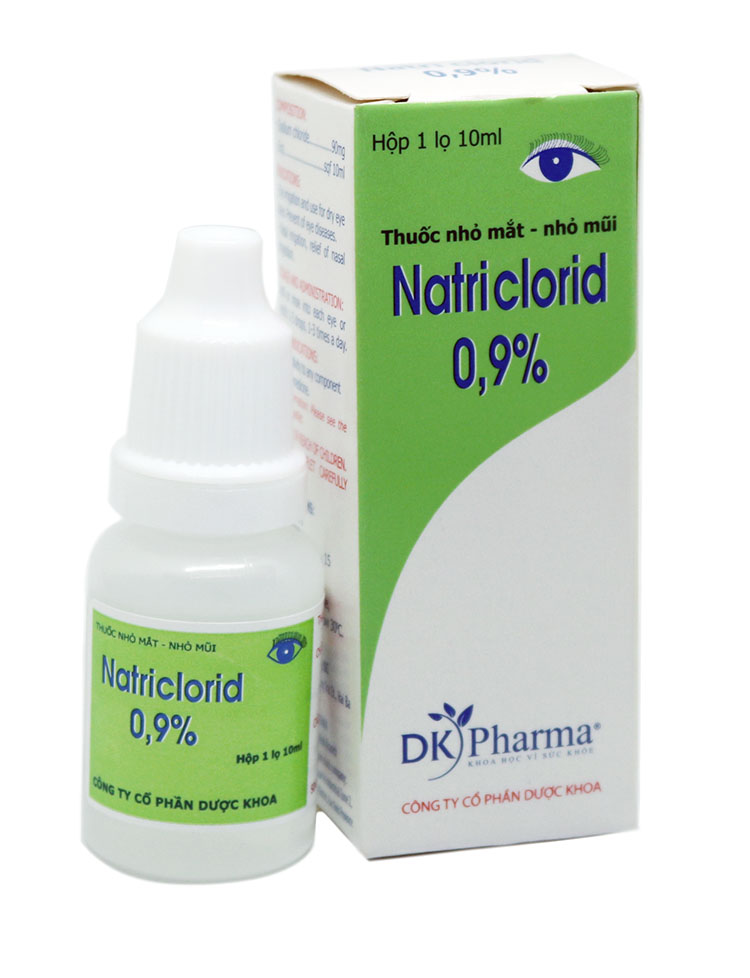 Thuốc nhỏ mắt Natri Clorid 0