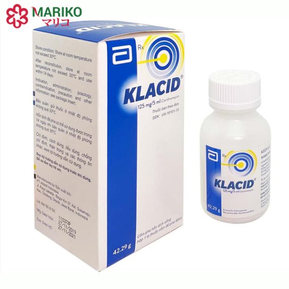 Klacid siro 60ml - Kháng sinh dạng siro cho trẻ em