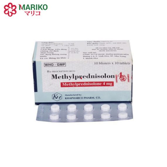 Methyprednisolon 4mg - Thuốc chống viêm hiệu quả