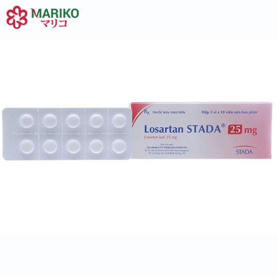 Losartan 25mg thuốc điều trị tăng huyết áp, suy tim