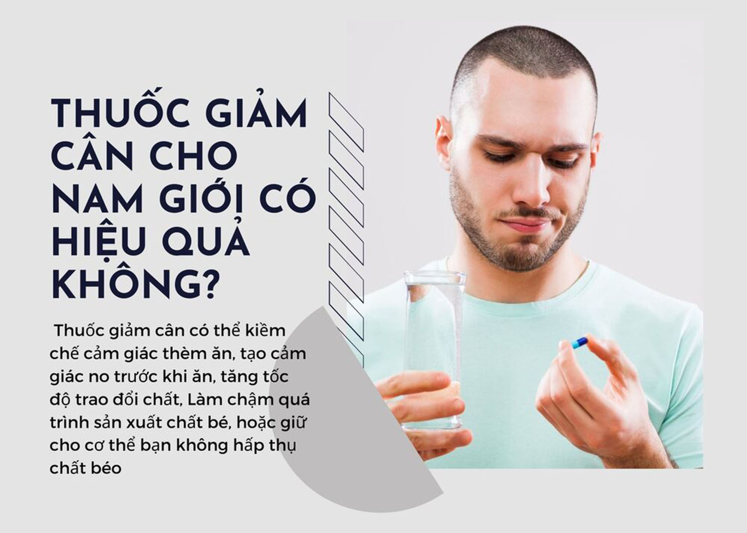 Thuốc giảm cân cho nam giới hiệu quả và an toàn nhất