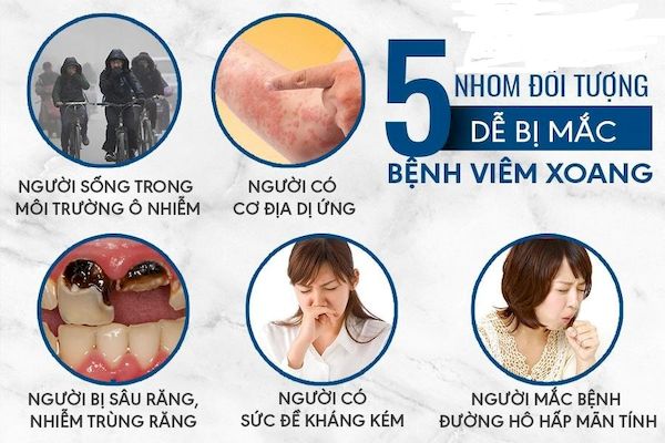 Những đối tượng dễ mắc phải bệnh viêm xoang